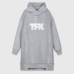 Женская толстовка-платье TFK: White Logo