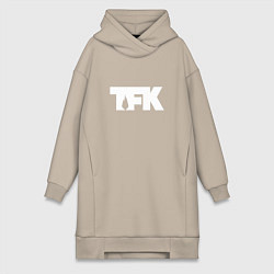 Женская толстовка-платье TFK: White Logo