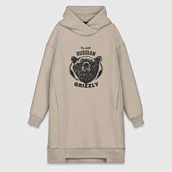 Женская толстовка-платье Russian Grizzly