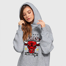 Женское худи-платье Chicago Bulls est. 1966, цвет: меланж — фото 2