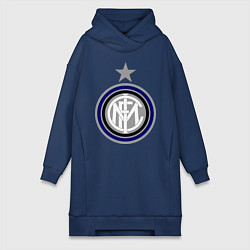 Женское худи-платье Inter FC, цвет: тёмно-синий