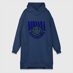 Женская толстовка-платье Nevermind Nirvana