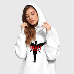 Женское худи-платье Nirvana: In Utero, цвет: белый — фото 2