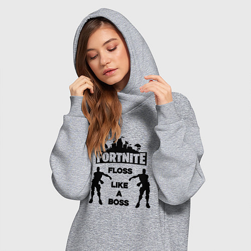 Женская толстовка-платье Fortnite Floss / Меланж – фото 3