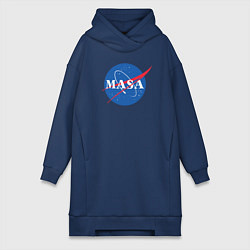 Женское худи-платье NASA: Masa, цвет: тёмно-синий