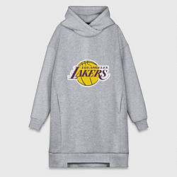 Женское худи-платье LA Lakers, цвет: меланж