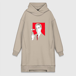 Женское худи-платье Diane Call, цвет: миндальный