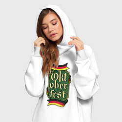 Женское худи-платье Oktoberfest Germany, цвет: белый — фото 2