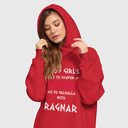 Женское худи-платье Go to walhalla, цвет: красный — фото 2