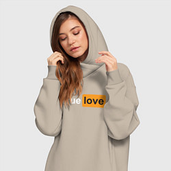 Женское худи-платье True Love, цвет: миндальный — фото 2