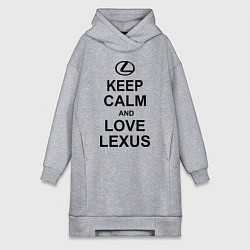 Женская толстовка-платье Keep Calm & Love Lexus