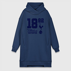 Женское худи-платье FC Tottenham 1882, цвет: тёмно-синий