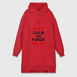 Женская толстовка-платье Keep Calm & Forza Milan