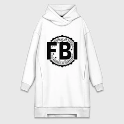 Женская толстовка-платье FBI Agency