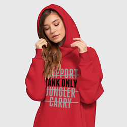 Женское худи-платье Tank only, цвет: красный — фото 2