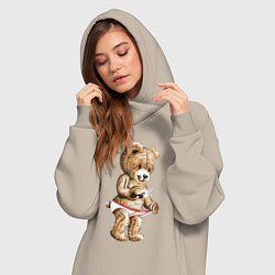 Женское худи-платье Nasty Bear, цвет: миндальный — фото 2