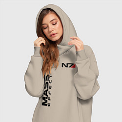 Женское худи-платье MASS EFFECT N7, цвет: миндальный — фото 2