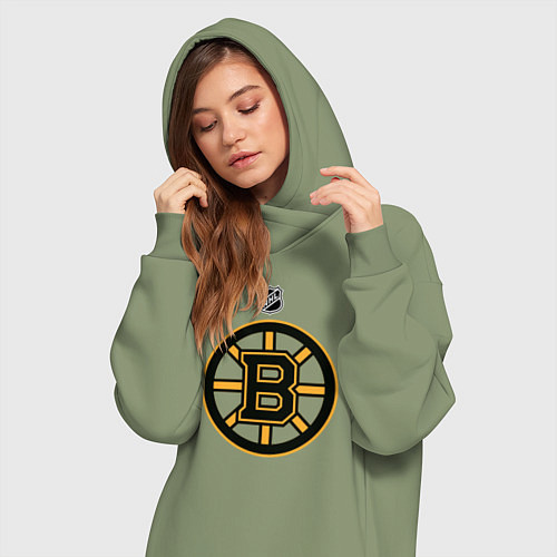 Женская толстовка-платье Boston Bruins NHL / Авокадо – фото 3