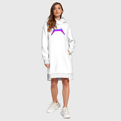 Женское худи-платье METALLICA, цвет: белый — фото 2