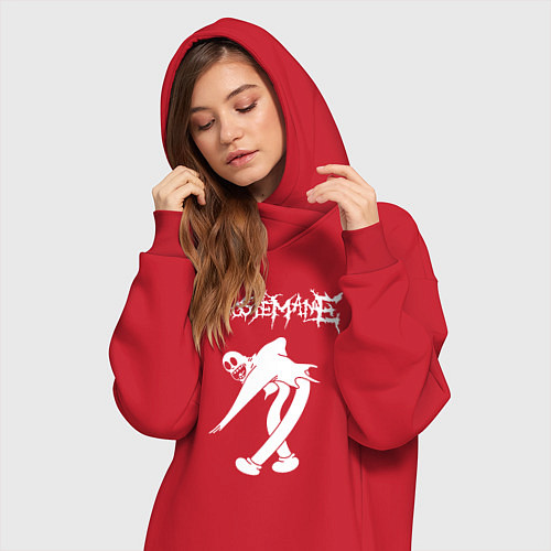Женская толстовка-платье Ghostemane / Красный – фото 3