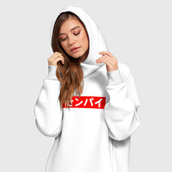 Женское худи-платье SENPAI, цвет: белый — фото 2