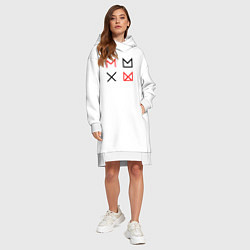 Женское худи-платье MONSTA X, цвет: белый — фото 2