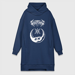 Женское худи-платье GHOSTEMANE, цвет: тёмно-синий