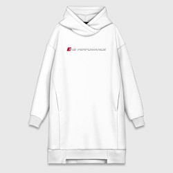 Женское худи-платье AUDI RS, цвет: белый