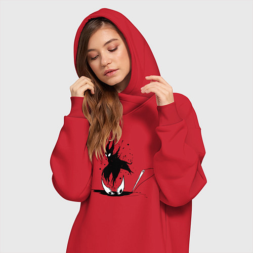 Женская толстовка-платье Hollow Knight / Красный – фото 3
