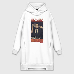 Женское худи-платье Eminem MTBMB, цвет: белый