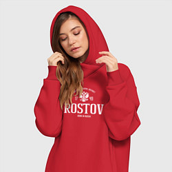 Женское худи-платье Ростов Born in Russia, цвет: красный — фото 2