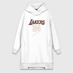 Женское худи-платье LA LAKERS, цвет: белый