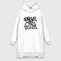 Женское худи-платье GROVE STREET 4 LIFE, цвет: белый