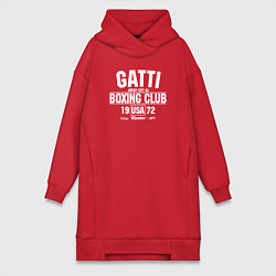 Женское худи-платье Gatti Boxing Club, цвет: красный