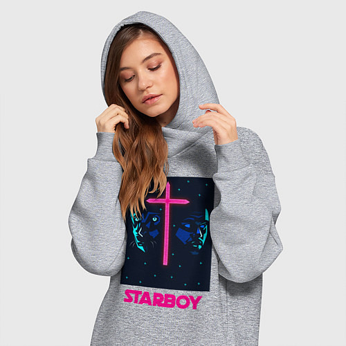 Женская толстовка-платье STARBOY / Меланж – фото 3
