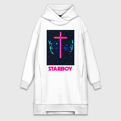 Женское худи-платье STARBOY, цвет: белый