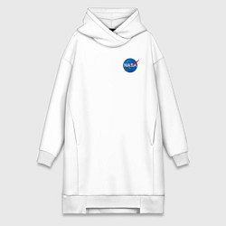 Женское худи-платье NASA, цвет: белый
