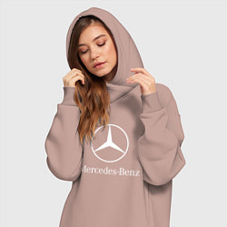 Женское худи-платье MERCEDES, цвет: пыльно-розовый — фото 2