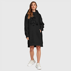 Женское худи-платье LIMP BIZKIT, цвет: черный — фото 2