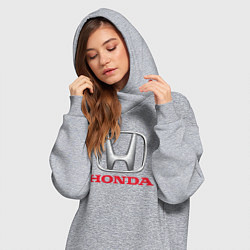 Женское худи-платье HONDA, цвет: меланж — фото 2