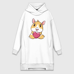 Женская толстовка-платье Морская Свинка