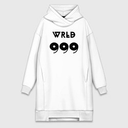 Женское худи-платье JUICE WRLD, цвет: белый