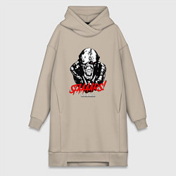 Женское худи-платье STAAAAARS!, цвет: миндальный