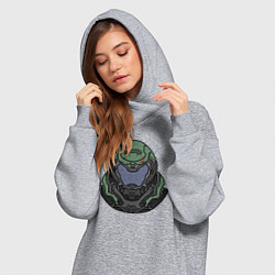 Женское худи-платье Палач Рока, цвет: меланж — фото 2