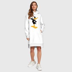 Женское худи-платье Даффи Дак, цвет: белый — фото 2