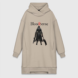 Женское худи-платье Bloodborne, цвет: миндальный