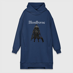 Женское худи-платье Bloodborne, цвет: тёмно-синий