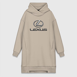 Женское худи-платье LEXUS, цвет: миндальный