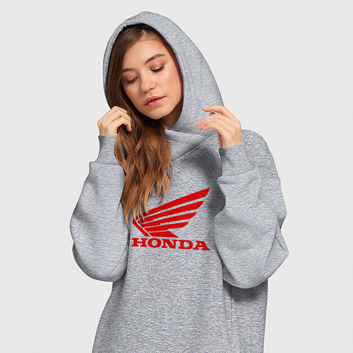 Женская толстовка-платье HONDA / Меланж – фото 3
