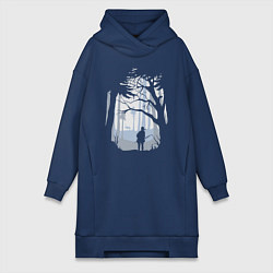 Женское худи-платье The Last Of Us PART 2, цвет: тёмно-синий
